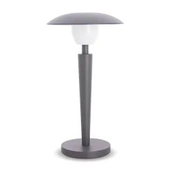 Xanlite - Lampe de table LED IP44, 400 lumens, rechargeable USB, 25cm, CCT & Dimmable, Gris - LP25GRD