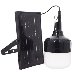 Xanlite - Lanterne LED à suspendre, Solaire hybride, 250 lumens, Blanc neutre, Noir - LSS250