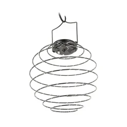 Xanlite - Lanterne Solaire Spirale IP44 - Métal - Noir - SOLASN