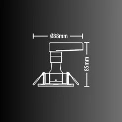 Xanlite - Lot 3 Spots GU10 Cons.4W Eq.40W 4000K Rond Noir IP44 - PAK3SP50RIP44NCW