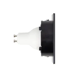 Xanlite - Lot 3 Spots GU10 50W 2700K Carré orientable Noir IP20 - PACK3SP50CAN