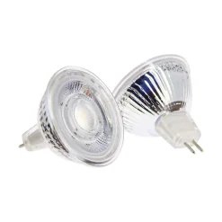 Xanlite - Lot de 2 ampoules SMD LED Spot MR16, culot GU5.3, 345 Lumens, conso. 5W (eq. 35W), 2700K, Blanc chaud - PACK2VM35S