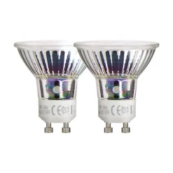 Xanlite - Lot de 2 ampoules SMD LED, culot GU10, 520 Lumens, équivalence 75W, 4000 Kelvins, Blanc neutre - PACK2VG75SCW