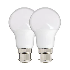 Xanlite - Lot de 2 Ampoules LED A60, culot B22, 10W cons. (60W eq.), lumière blanc chaud - PACK2EB806G