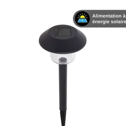 Xanlite - Lot de 3 balises solaires LED IP44 noir, RVB - PACK3SO1017B