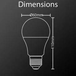 Xanlite - Lot x5 Ampoules LED standard, culot E27, cons. 9W, eq. 60W, blanc chaud - PACK5EE806G