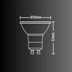 Xanlite - Lot x5 Ampoules LED spot, culot GU10, conso 4,8 W, eq. 50 W, blanc neutre - PACK5RCXG50SCW