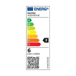 Xanlite - Lot x5 Ampoules LED flamme, culot E14, 5,5W cons. (40W éq.), lumière blanc neutre - PACK5EV470FCW