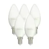 Xanlite - Lot x5 Ampoules LED flamme, culot E14, 5,5W cons. (40 W éq), lumière blanc chaud - PACK5EV470F
