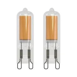 Xanlite - Pack de 2 ampoules RetroLED, culot G9, 3,7W cons. (400 lumens), lumière blanche chaud - PACK2ALG9400