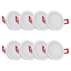Xanlite - Pack de 8 spots LED intégrées CCT IP54 conso. 4W 345 lumens Blanc - PACK8SEL345BIPCCT
