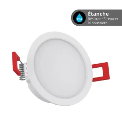 Xanlite - Pack de 8 spots LED intégrées CCT IP54 conso. 4W 345 lumens Blanc - PACK8SEL345BIPCCT