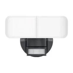 Xanlite - Projecteur 2 têtes noir à détecteur de mouvements orientable et désactivable, 2800 Lumens, Blanc froid - PR2T2800D