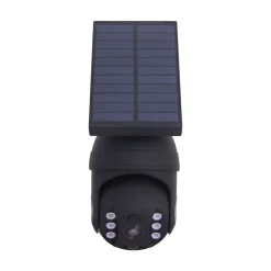 Xanlite - Projecteur Caméra factice solaire IP65, 250 lumens, détecteur de mouvement, Noir - PRSCAM250