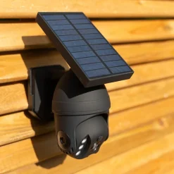 Xanlite - Projecteur Caméra factice solaire IP65, 250 lumens, détecteur de mouvement, Noir - PRSCAM250