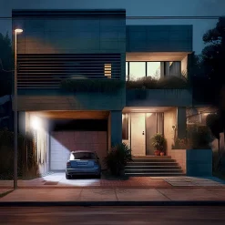 Xanlite - Projecteur mural filaire 30W, 2500 lumens, détecteur de mouvement, IP65, Blanc froid - PRAR30WMDV23