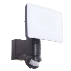 Xanlite - Projecteur mural noir LED IP44 30W avec détecteur de mouvement, 3000 Lumens - PR30WMDV24