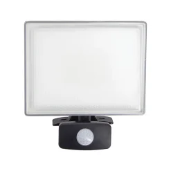 Xanlite - Projecteur mural noir LED IP44 avec détecteur de mouvement, 2600 Lumens, conso. 30 W, Blanc froid - PR30WMD