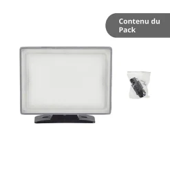 Xanlite - Projecteur mural noir LED IP65, 1600 Lumens , conso. 20 W, Blanc froid - PR20WM