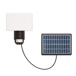 Xanlite - Projecteur mural solaire LED IP44 à détection de mouvement, 1000 Lumens, 6500 Kelvin, Blanc froid - PRS1000D