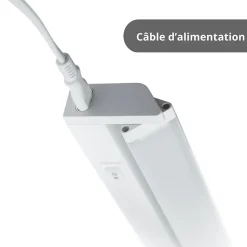 Xanlite - Réglette rotative filaire extensible - 55 cm - Blanc chaud/neutre - 900 lumens - RE60055ROCCT