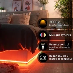 Xanlite - Ruban LED 3m RVB - LSBN3RVBEX