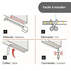 Xanlite - Ruban LED 3m RVB USB Synchronisation musicale - LSBK3RVBDUSB