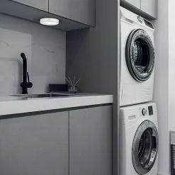 Xanlite - Spot encastrable/en saillie LED rond, extra plat, cons. 12W, 1650 lumens, CCT, IP44, Blanc - KSDOP850RBIPCCT