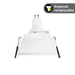 Xanlite - Spot GU10 50W 2700K Rond profond Blanc IP20 - SP50RPB