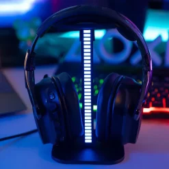 Xanlite - Support de casque avec barre lumineuse LED RVB Digital, Synchronisation sonore, rechargeable USB - BISRVBM
