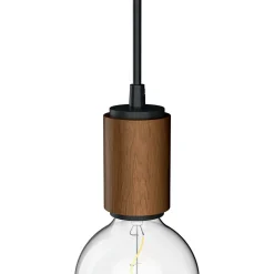 Xanlite - Suspension douille effet bois, culot E27, câble de 120cm, IP20 - SDVEW