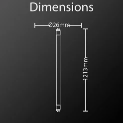 Xanlite - Tube à LED 28mm x 1200mm, G13, 17W cons. (36W eq.), lumière blanc chaud - TU1201800
