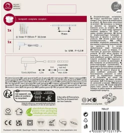 YourLED Strip LED Produits de deuxième choix Blanc chaud 1,5m revêtue 4,5W 267lm/m 39 LEDs/m 3000K 12VA