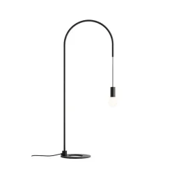 Zafferano - Lampe de table Filo avec ampoule E27 max 60W incluse, orientable à 200, H 113 cm, IP20 métal peint - Noir