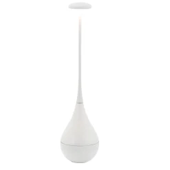 Zafferano Dondolina - Lampe de table LED rechargeable IP65, sans fil, variateur - Design italien, couleur blanche