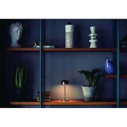 Zafferano Lampe de table LED CIRCE Cuivre rechargeable et dimmable