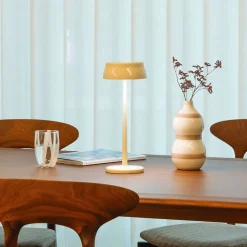 Zafferano SISTER LIGHT Lampe de table Wi-fi Smart LED Ivoire rechargeable et dimmable