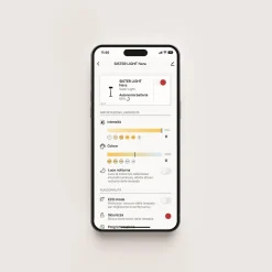 Zafferano SISTER LIGHT Wi-fi piquet Lampadaire intelligent Pearly Black rechargeable et dimmable