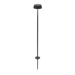 Zafferano SISTER LIGHT Wi-fi piquet Lampadaire intelligent Pearly Black rechargeable et dimmable
