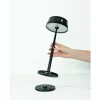 Zafferano SISTER LIGHT Wi-fi Lampe de table LED intelligente rechargeable et dimmable Noir Nacré