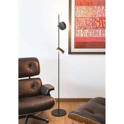 Zafferano SUPER O Lampadaire LED blanc rechargeable et dimmable 3 modules lumineux