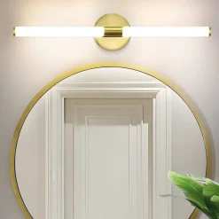 ZMH Applique Murale De Salle De Bain Dorée à LED Pour Miroir