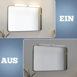 ZMH Applique Murale LED IP44 Pour Salle De Bain 40Cm 8 W