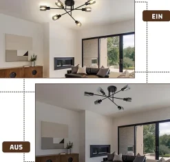 ZMH Applique Murale LED Vague 14w 100cm3000k Blanc Chaud Moderne Pour Couloir