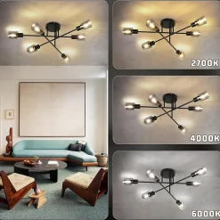 ZMH Applique Murale LED Vague 14w 100cm3000k Blanc Chaud Moderne Pour Couloir