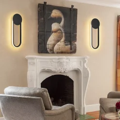 ZMH Applique Murale LED Moderne - 12w, 41cm, 3000k Blanc Chaud, Doré Minimaliste