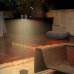 ZMH Lampadaire 120cm Noir Tactile à Intensité LED Verre Pour Chambre