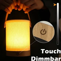 ZMH Lampe à Poser De Bureau LED - Lampe De Chevet Touch LED Dimmable Wireless