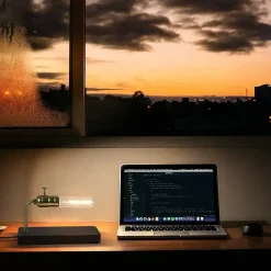 ZMH Lampe à Poser De Chevet Moderne - Lampe De Table Noire E27 Rétro Design Avec Ampoule