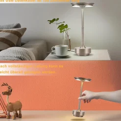 ZMH Lampe à Poser De Table LED Sans Fil Intensité Variable Pour Rebord De Fenêtre Salon